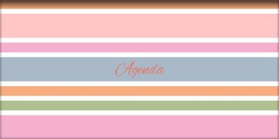 Zsebnaptár, fekvő elrendezésű, DAYLINER, "Colors Stripes"