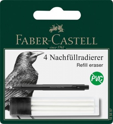 Pótbél precíziós radírstifthez, 4 darabos, FABER-CASTELL